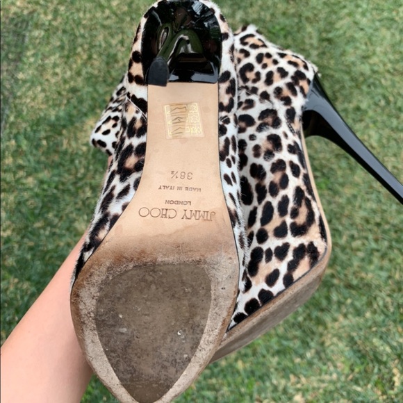 Jimmy Choo Leopard Thigh High boots - Picture 6 of 6